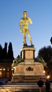 Statue of David at the Piazzale Michelangelo (not the real one)